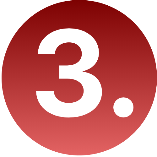 Círculo rojo con el número