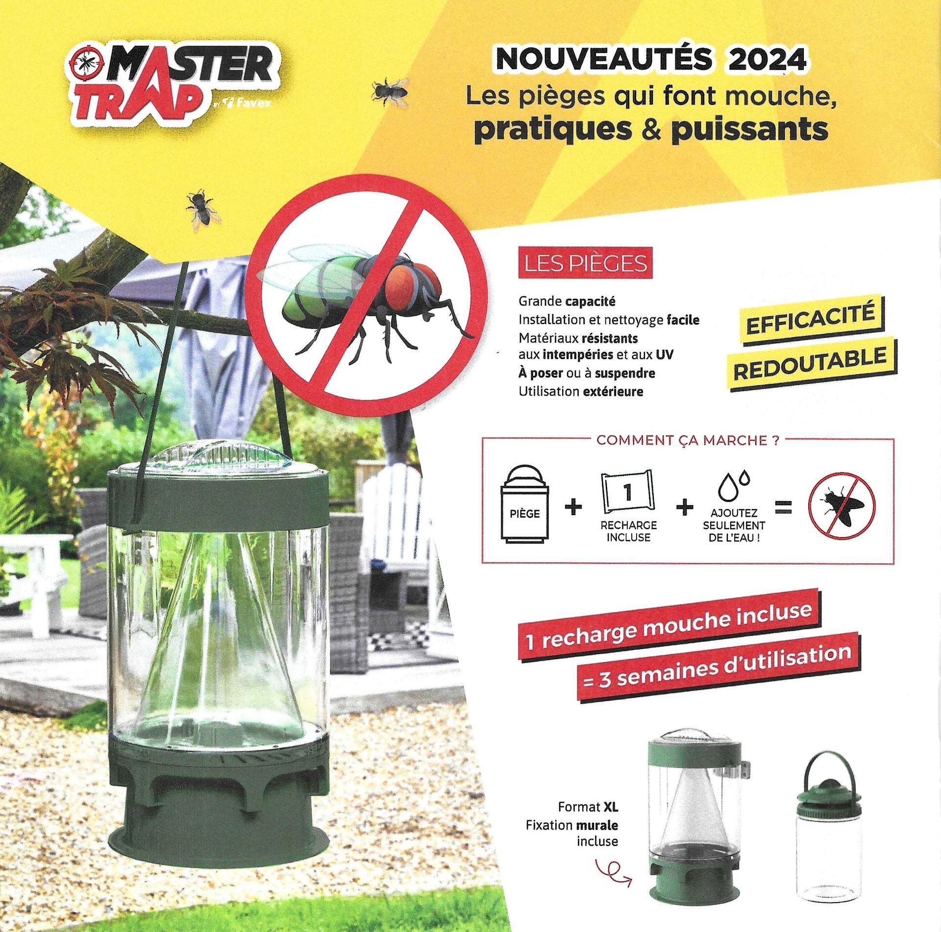 Flyer piège à mouche  Master Trap