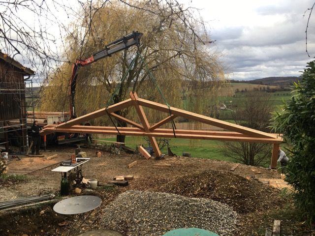 Installation d'une charpente