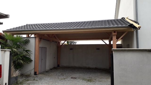 Construction d'un carport