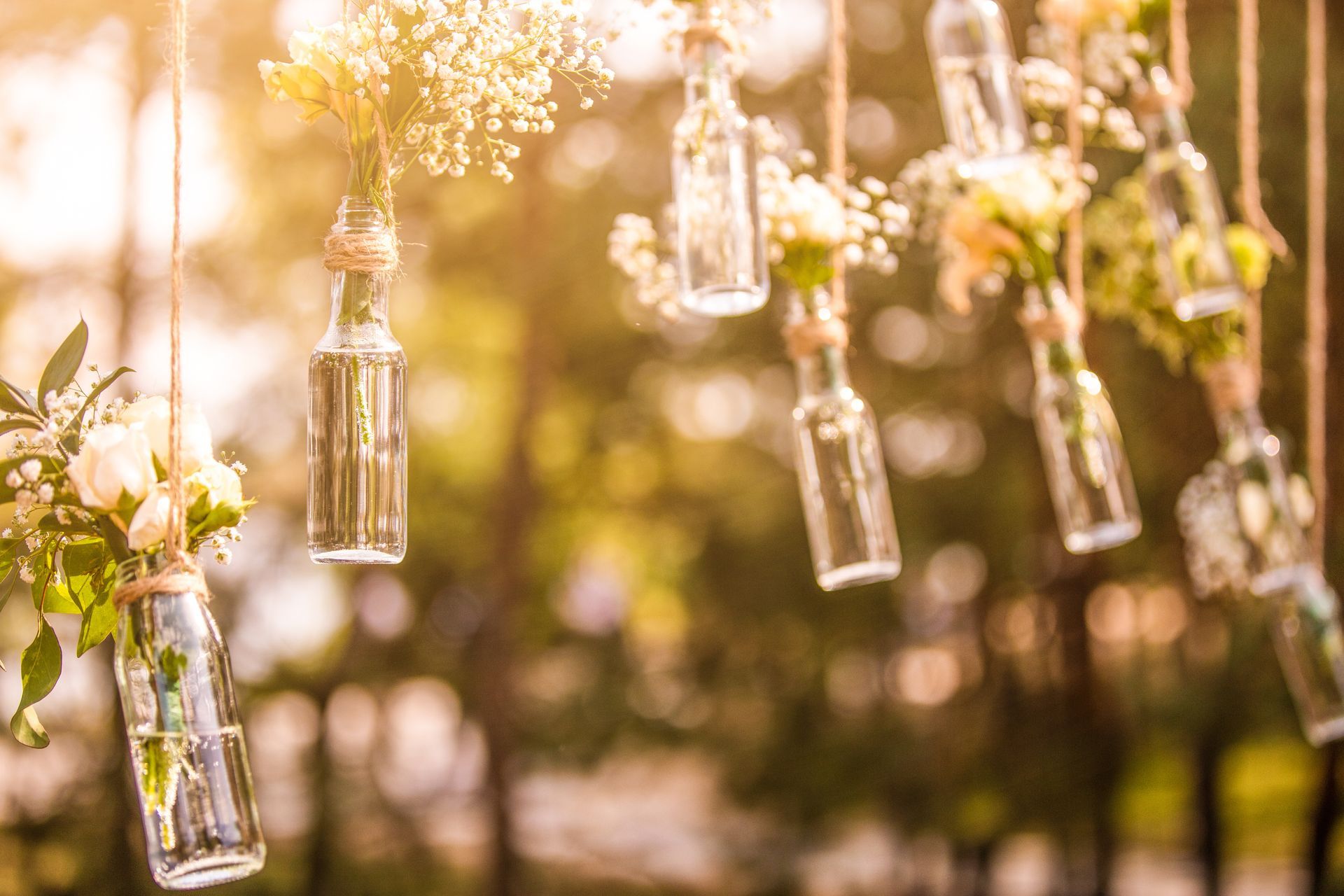 Décoration florale suspendue