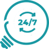 Icon 24/7-Dienst