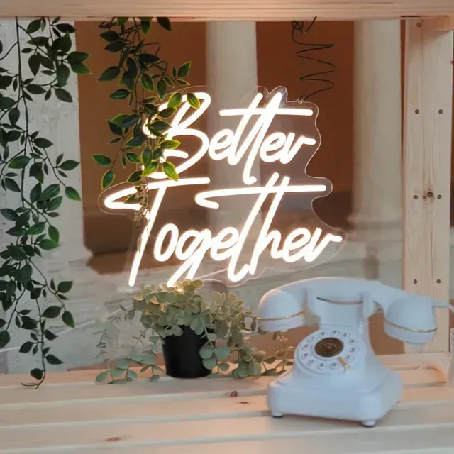 Un letrero de neón que dice 