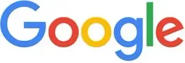 Un logotipo colorido de Google sobre un fondo blanco.