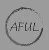 La palabra aful está escrita en un círculo sobre un fondo gris.