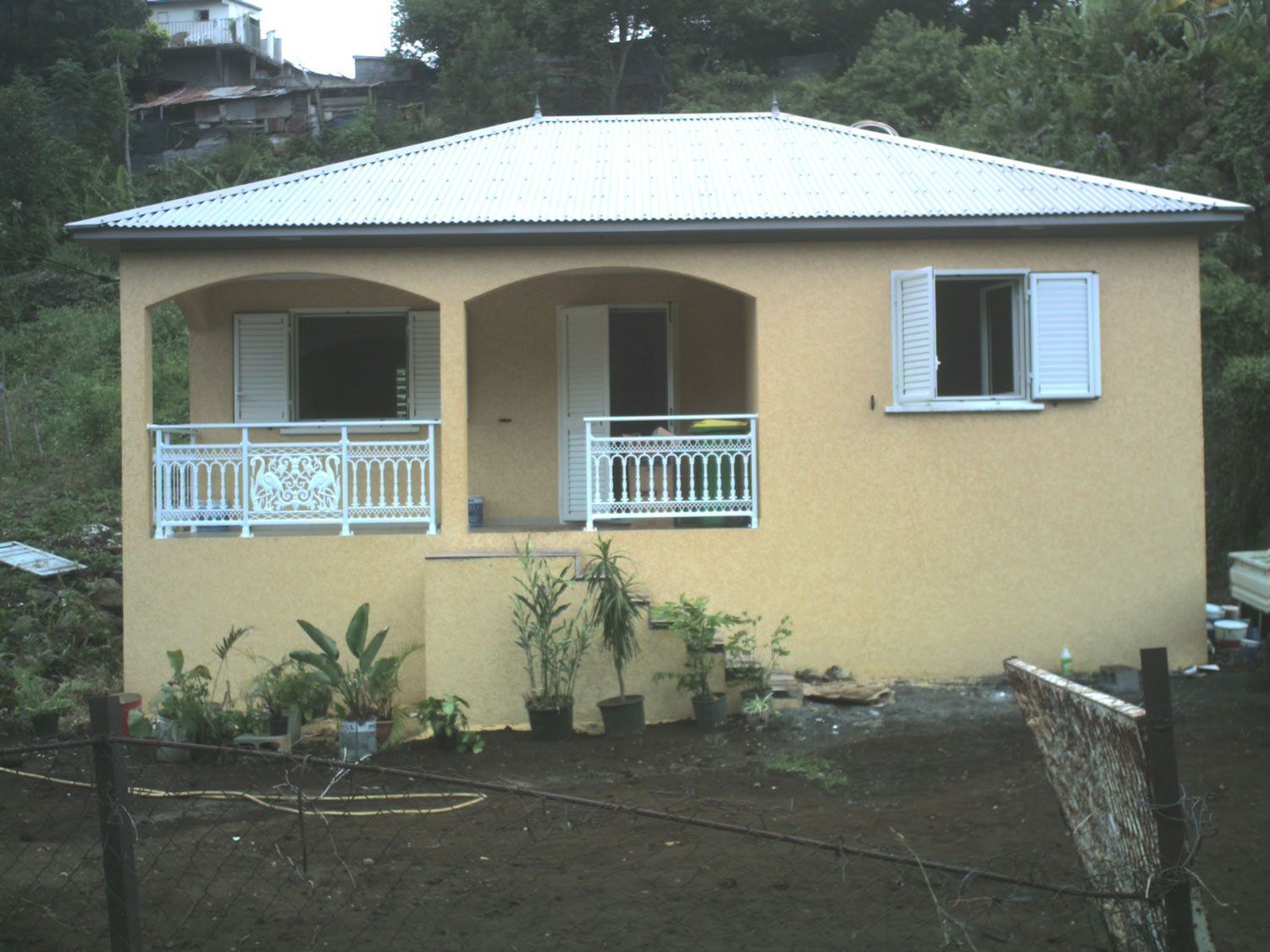 Façade d'une maison réunionnaise