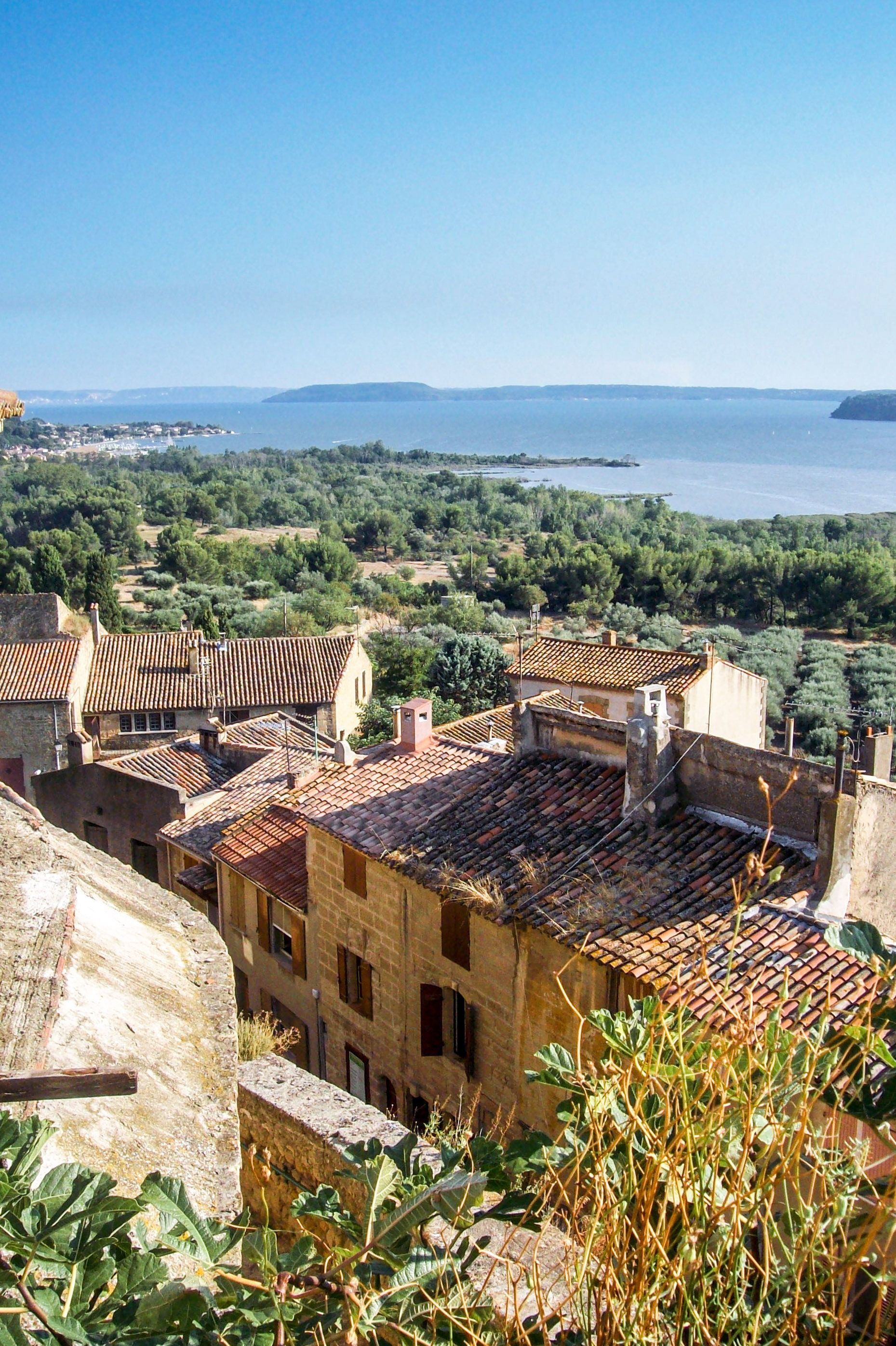 La ville de Miramas, vue du haut.