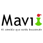 Mavi logo with a green figure and red dot, plus the slogan &ldquo;El cambio que est&aacute;s buscando&rdquo;