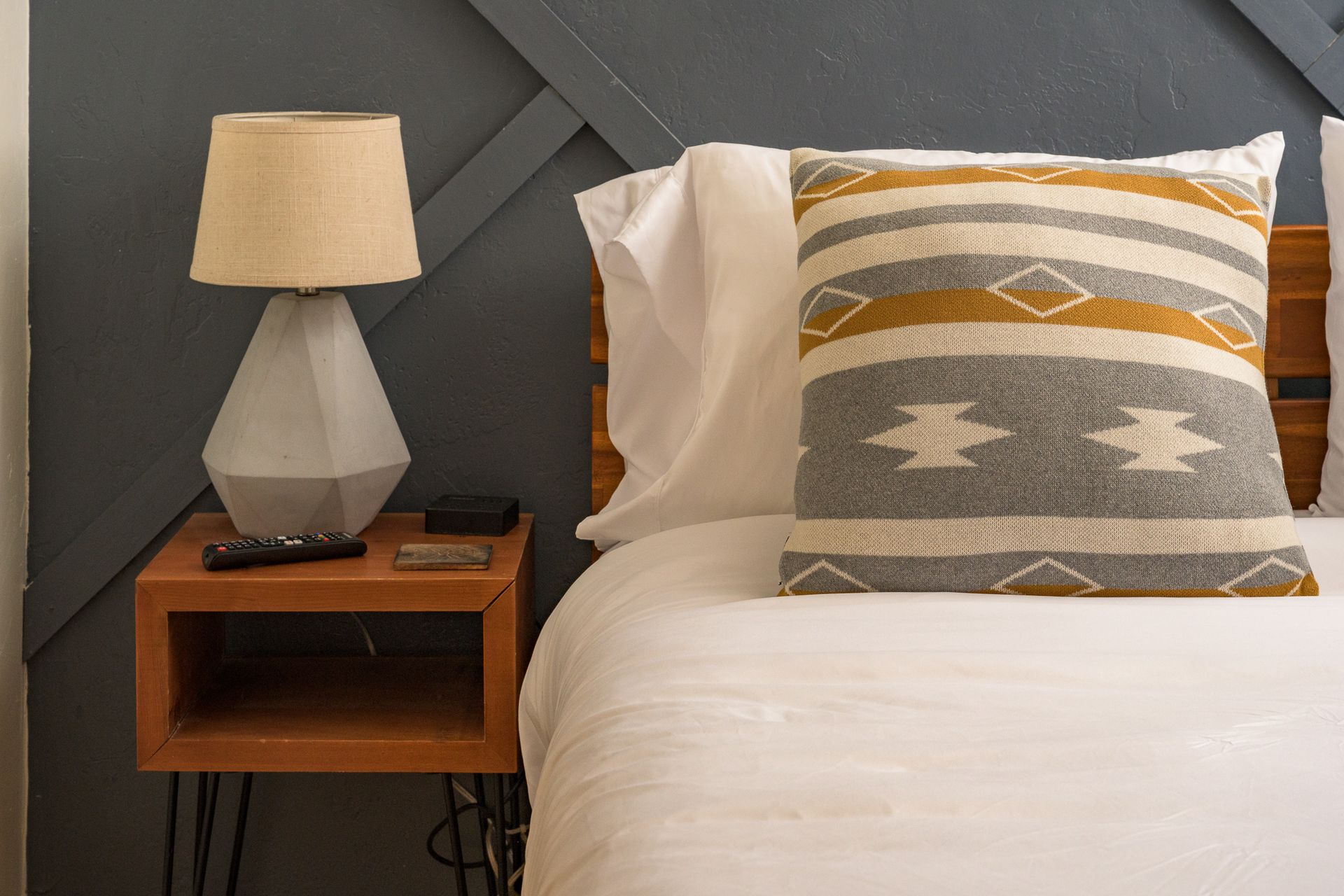 Bedroom with night stand