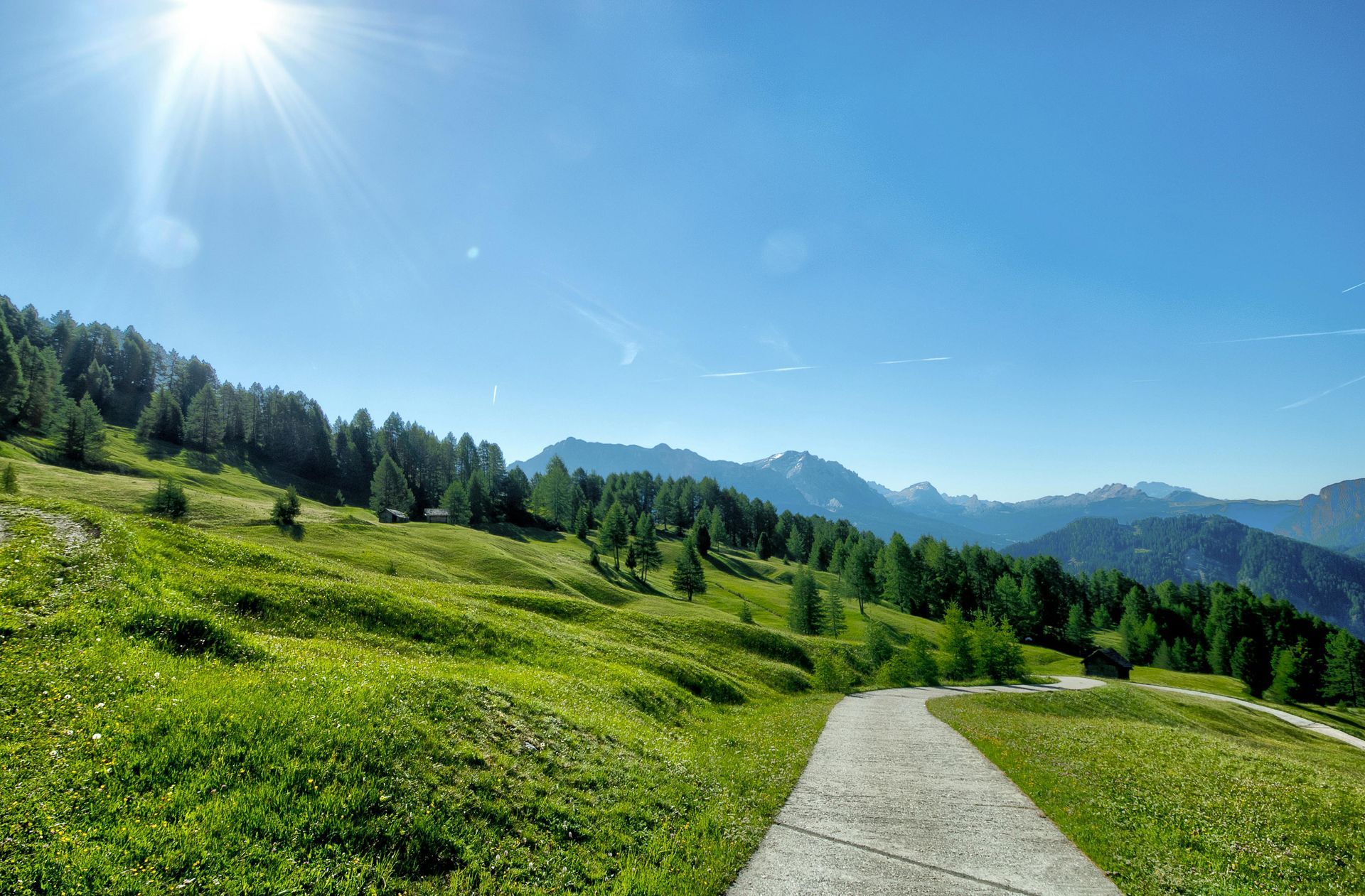 path along side of hill 