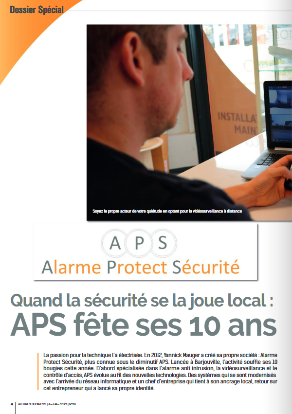 Page d'un magazine de communication