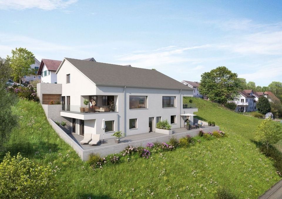 Vollenweider Bau AG Merenschwand, Neubau Doppel 6½ Einfamilienhaus Hofstattächer 5642 Mühlau