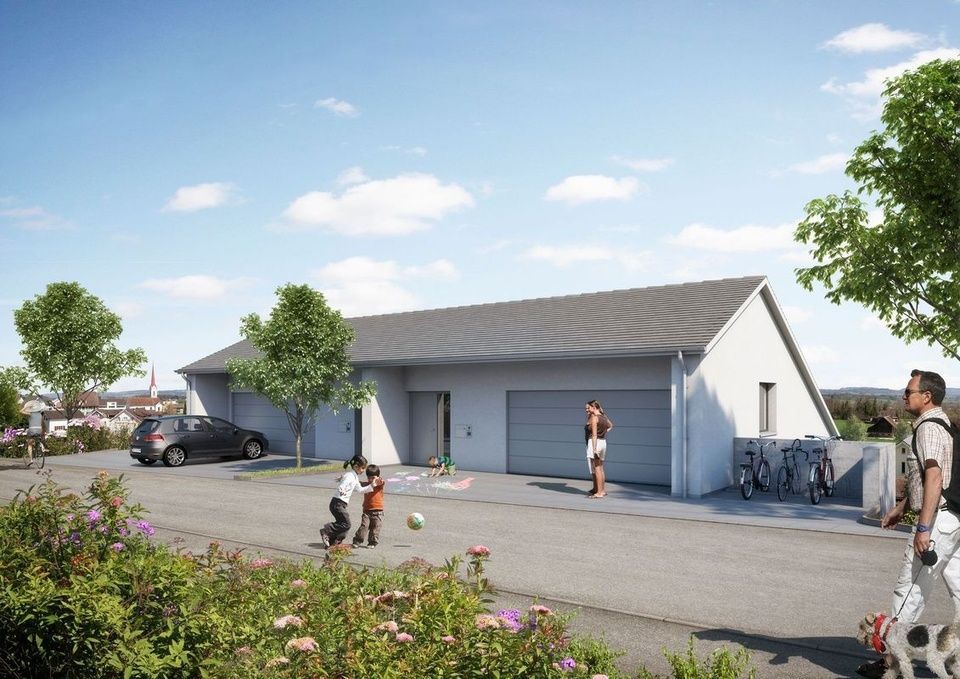 Vollenweider Bau AG Merenschwand, Neubau Doppel 6½ Einfamilienhaus Hofstattächer 5642 Mühlau