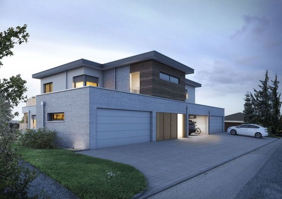 Vollenweider Bau AG Einfamilienhäuser Merenschwand, Doppel-Einfamilienhaus und Einfamilienhäuser