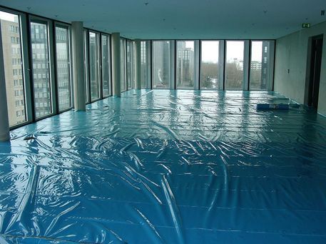 Schutz des neuen Belages