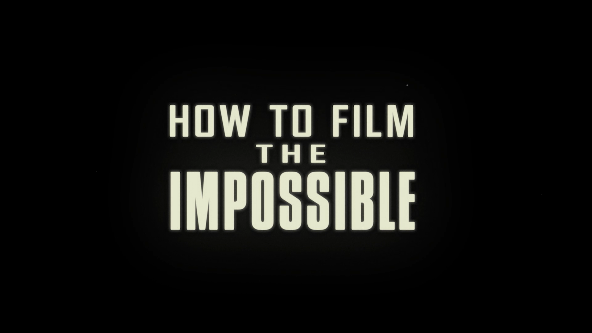 Un fondo negro con texto blanco que dice cómo filmar lo imposible.