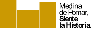 A logo for medina de pomar siente la historia