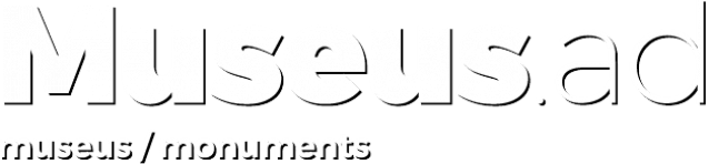 Un logotipo en blanco y negro para museos/monumentos.
