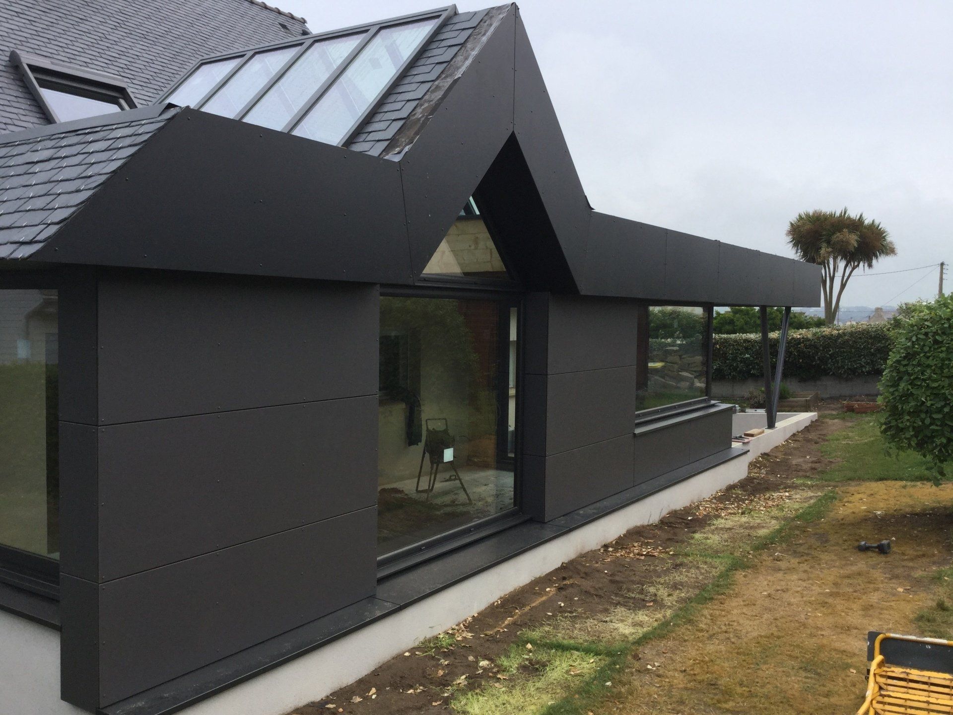 Extension bardage zinc