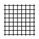 Un patrón de cuadros en blanco y negro sobre un fondo blanco.