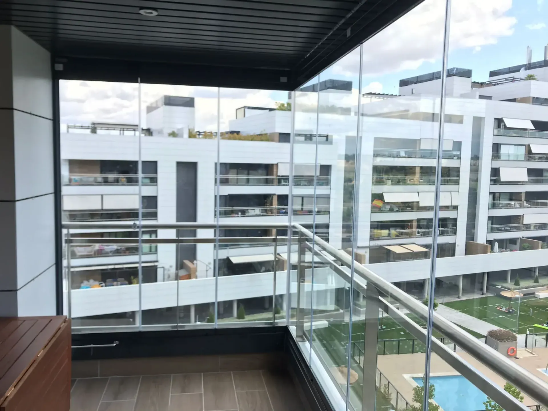 cortinas de cristal para terrazas en Madrid