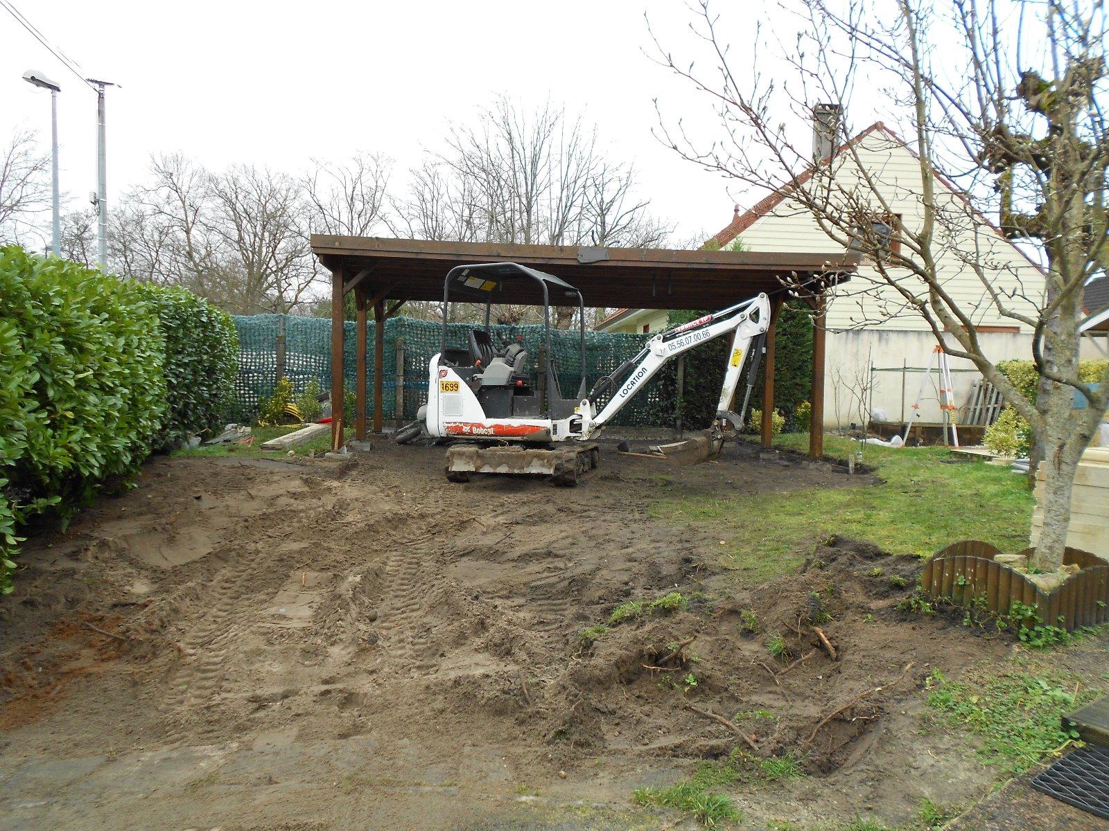 Préparation de terrain avant travaux