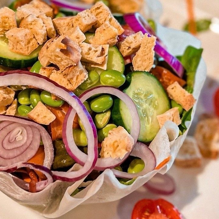 Un bol de salade fraîche