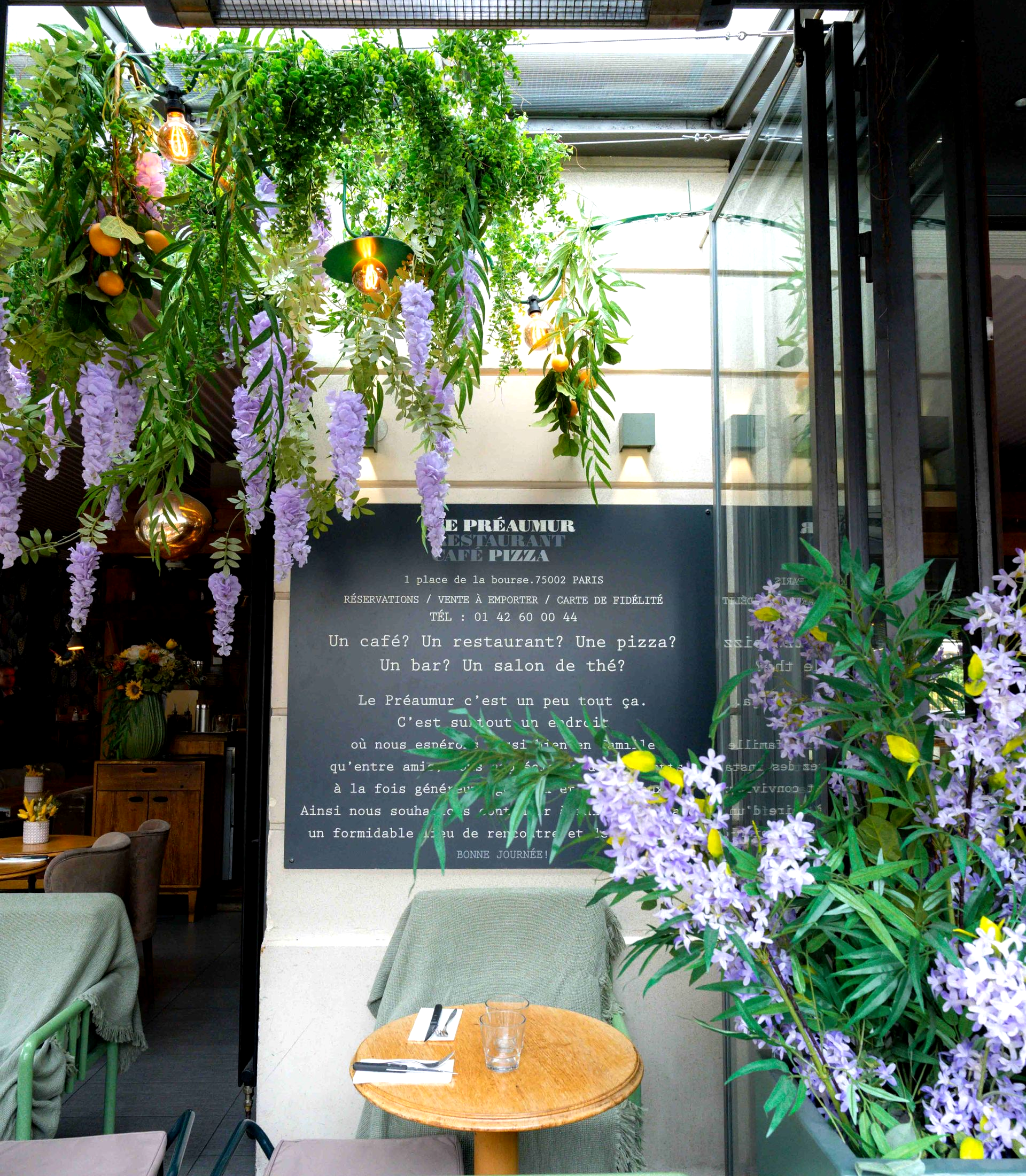 Façade du restaurant