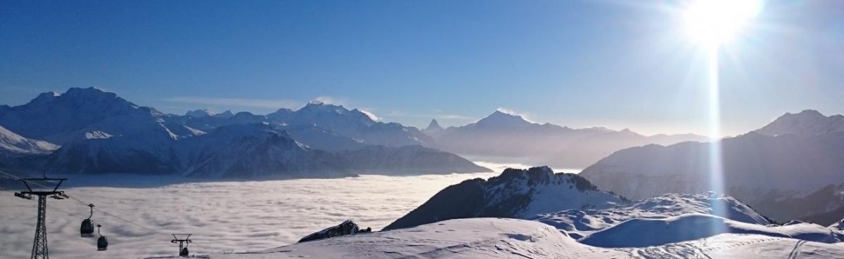 HERRLICHES PANORAMA VON DER BERGSTATION 'MOOSFLUH'