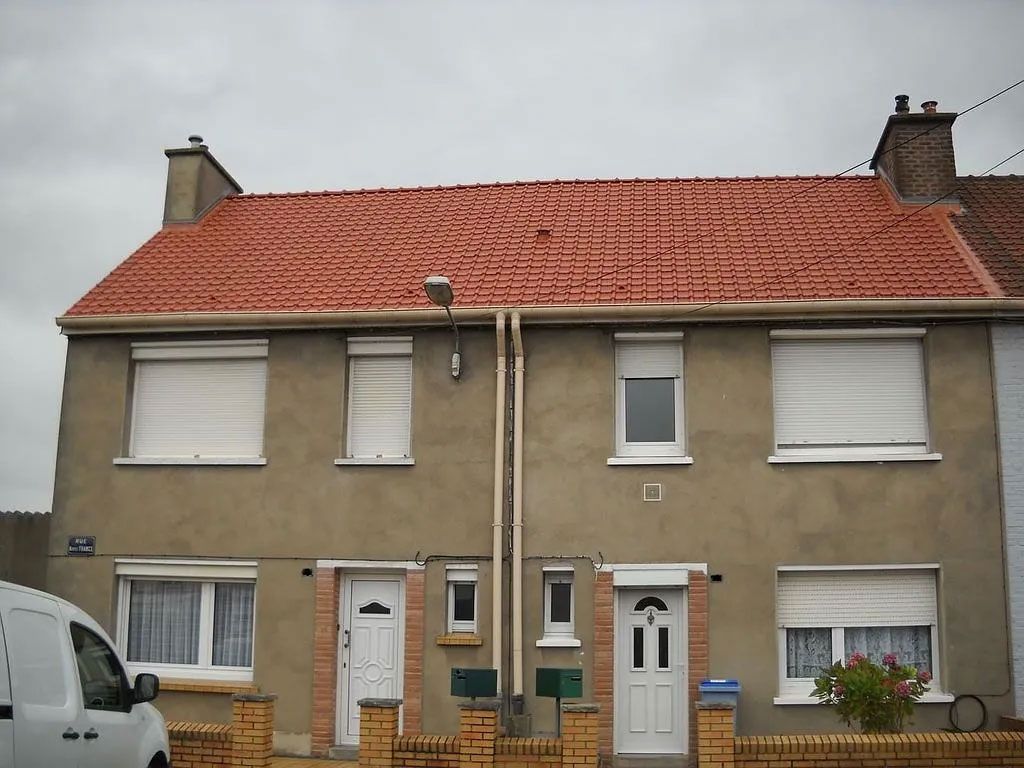 Toiture de maison mitoyenne