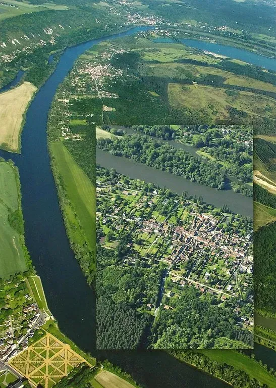 Vue aérienne de la vallée