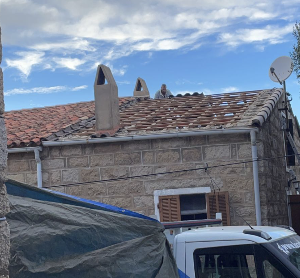 Dépose de tuiles
