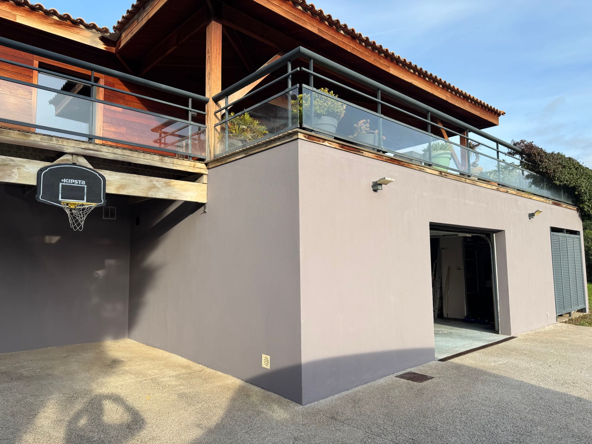 Façade de maison repeinte