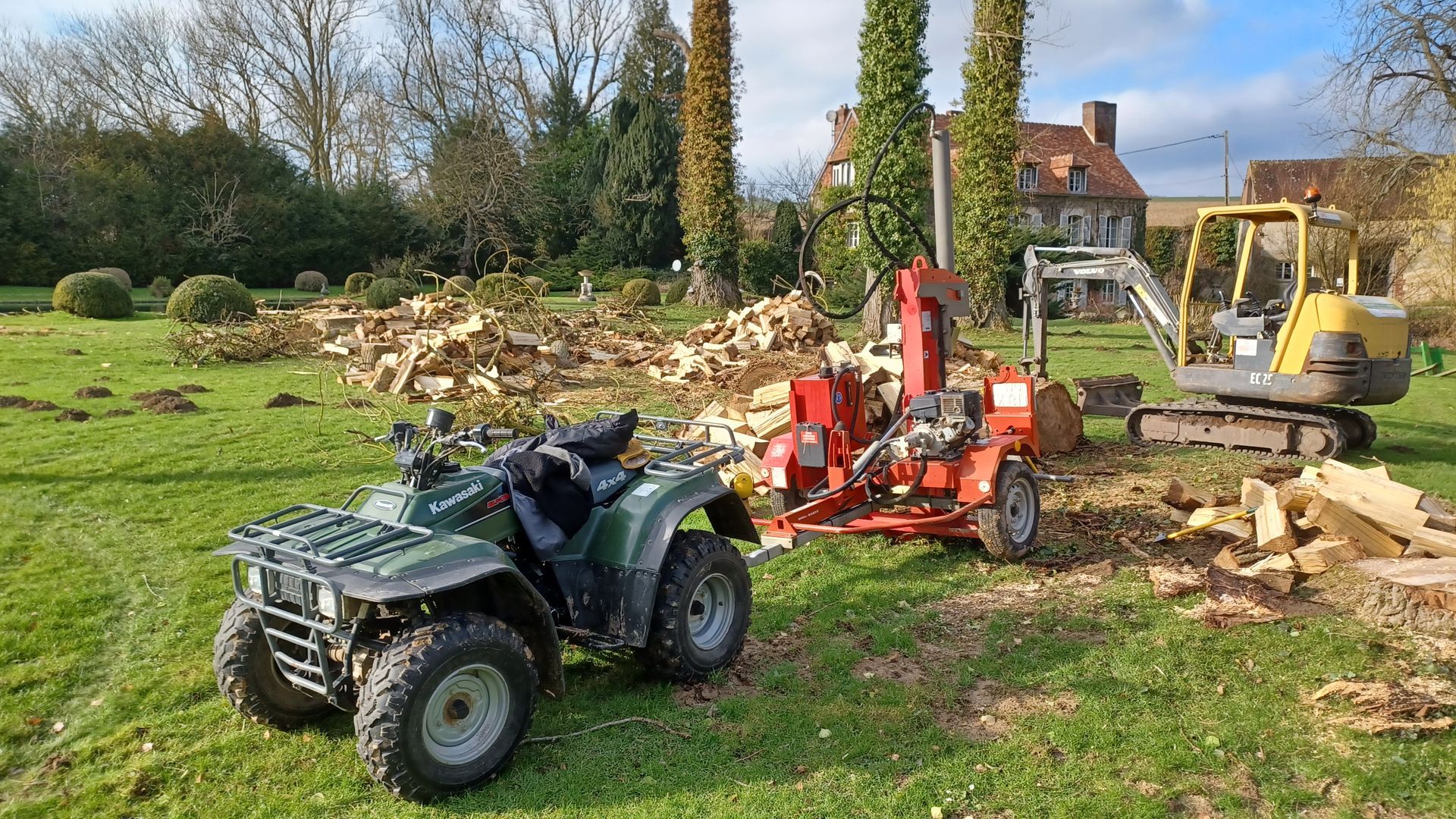 Des travaux dans le jardin