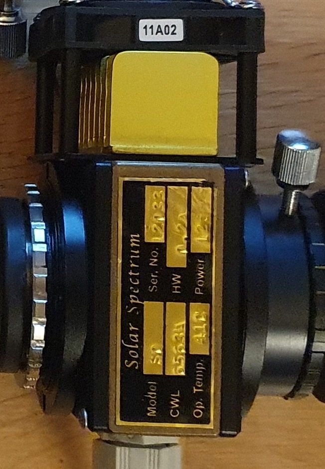 Solar Spectrum Filter SO-1 (19mm) 0.2 A
