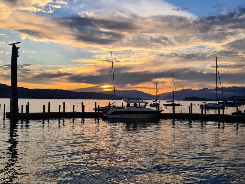 Sonnenuntergang auf dem Zürichsee