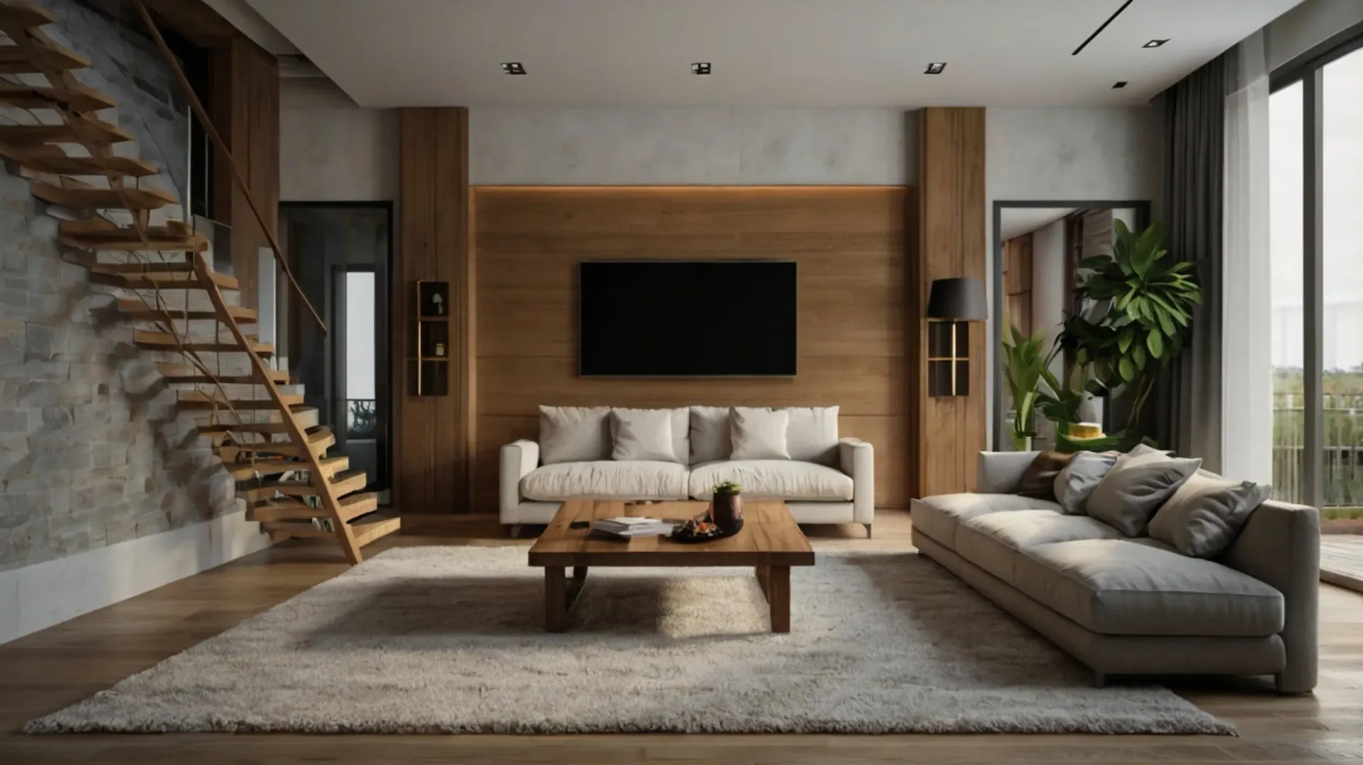 Detalle de revestimiento de pared en madera mostrando la veta