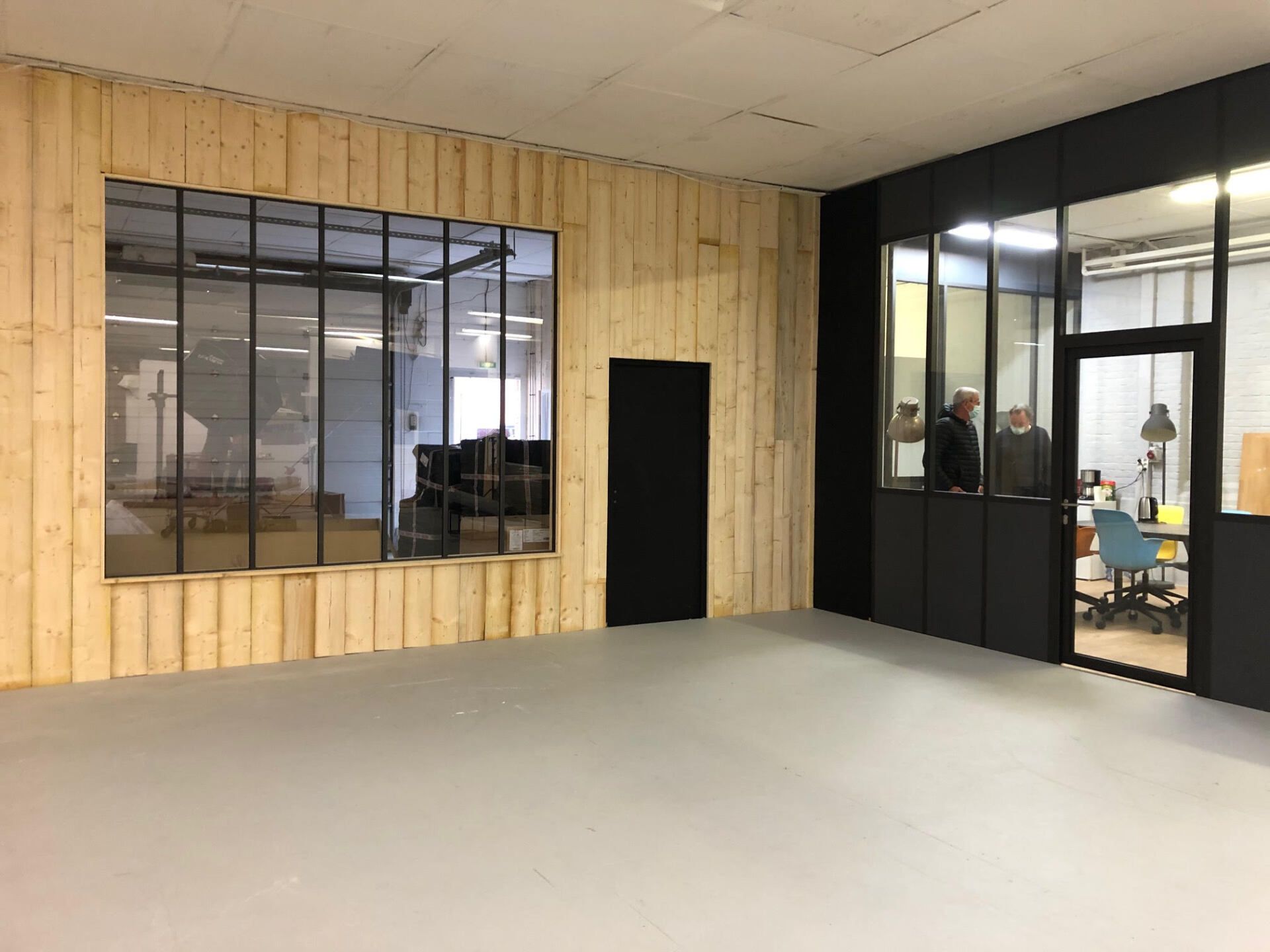 Baie vitrée grand bureau