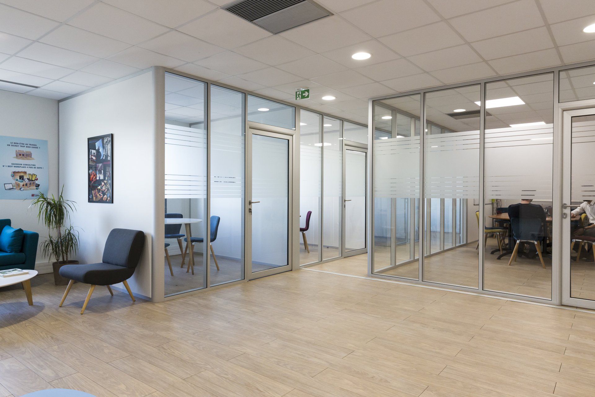 Cloison salon d'attente