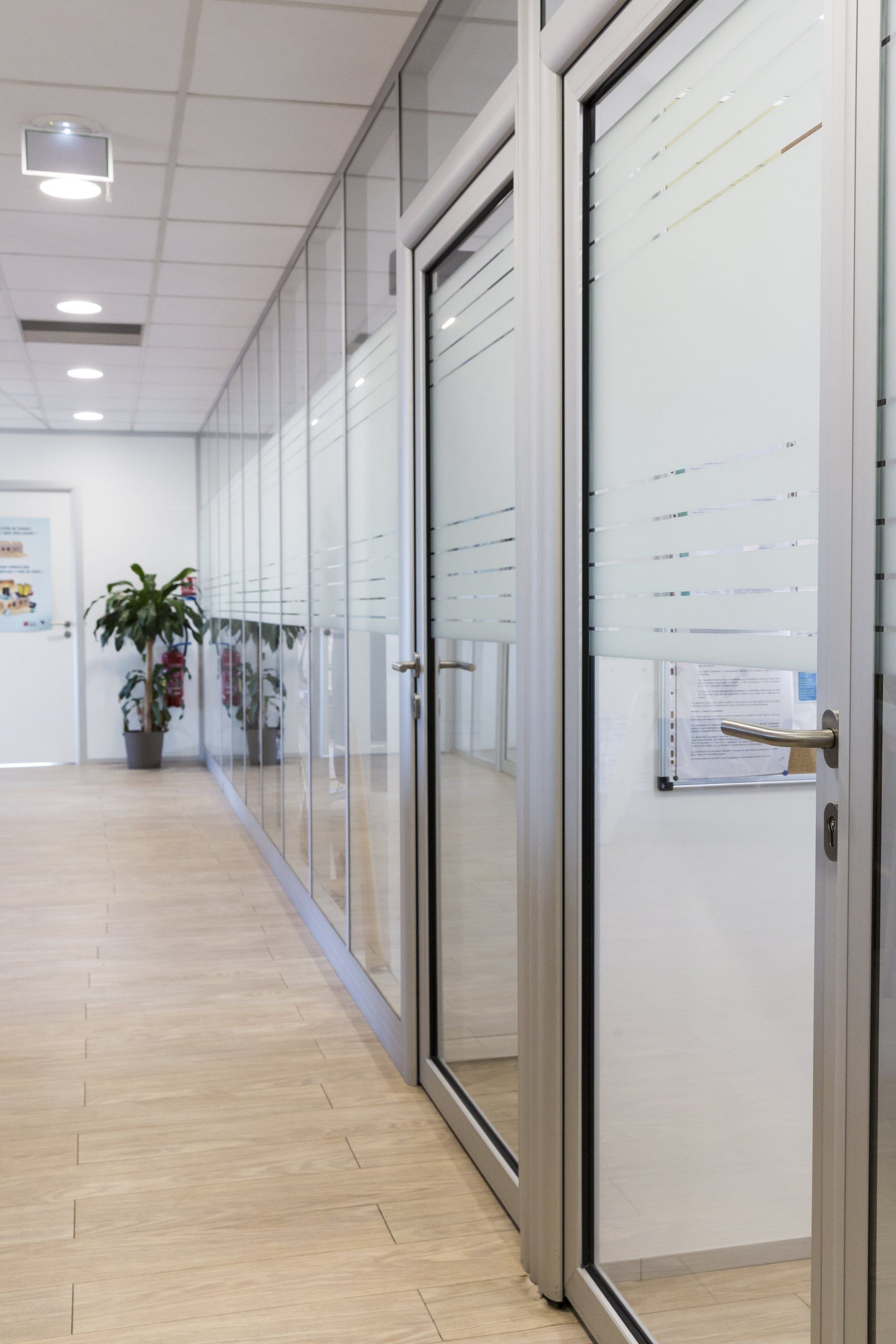 Rampe escalier verre métal