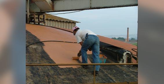 Démoussage, application produit