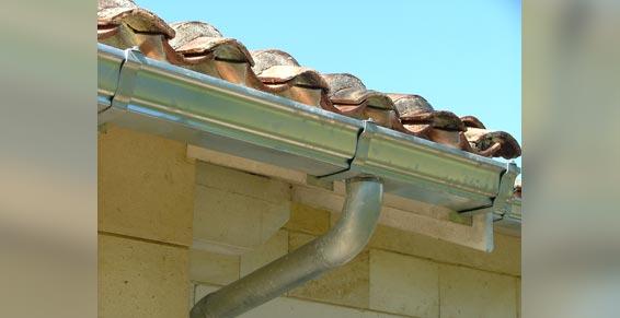 Gouttière moulurée zinc