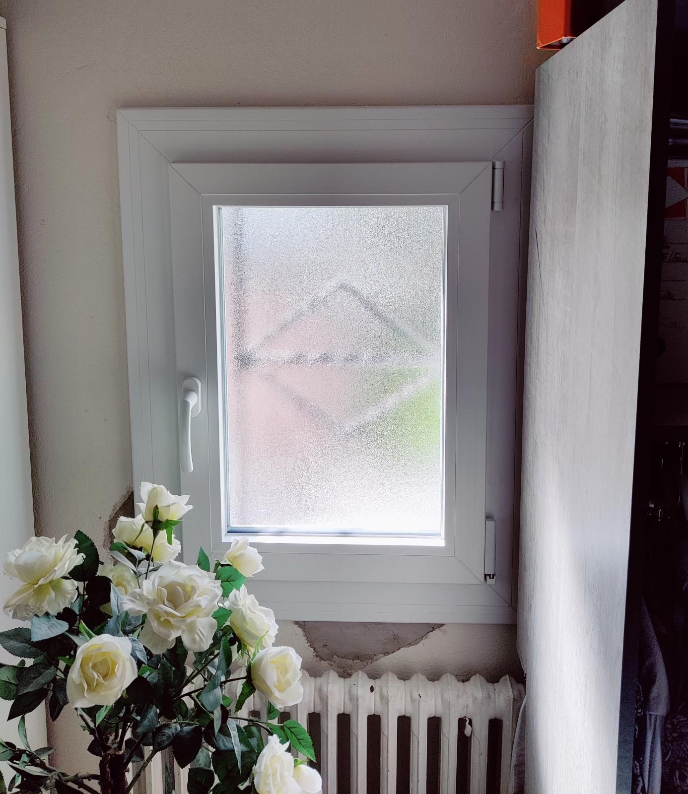 Fenêtre un vantail vitrage opaque