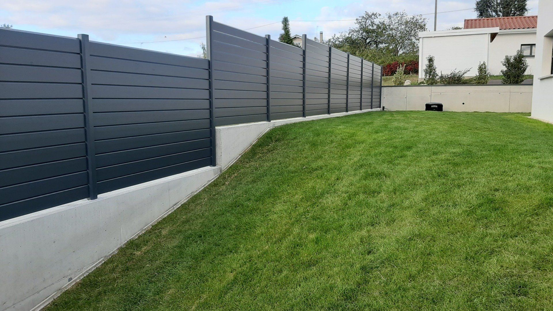 Clôture de jardin en aluminium