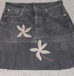 Designerjeans selber gestaltet.