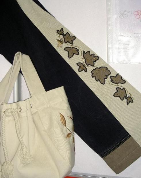 Designerjeans selber gestaltet.