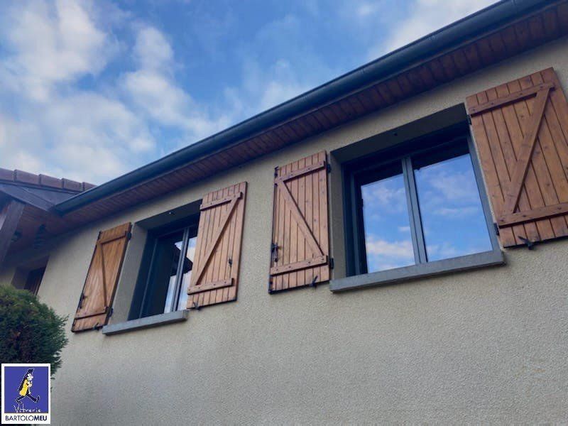 Fenêtres rénovée en alu gris anthracite