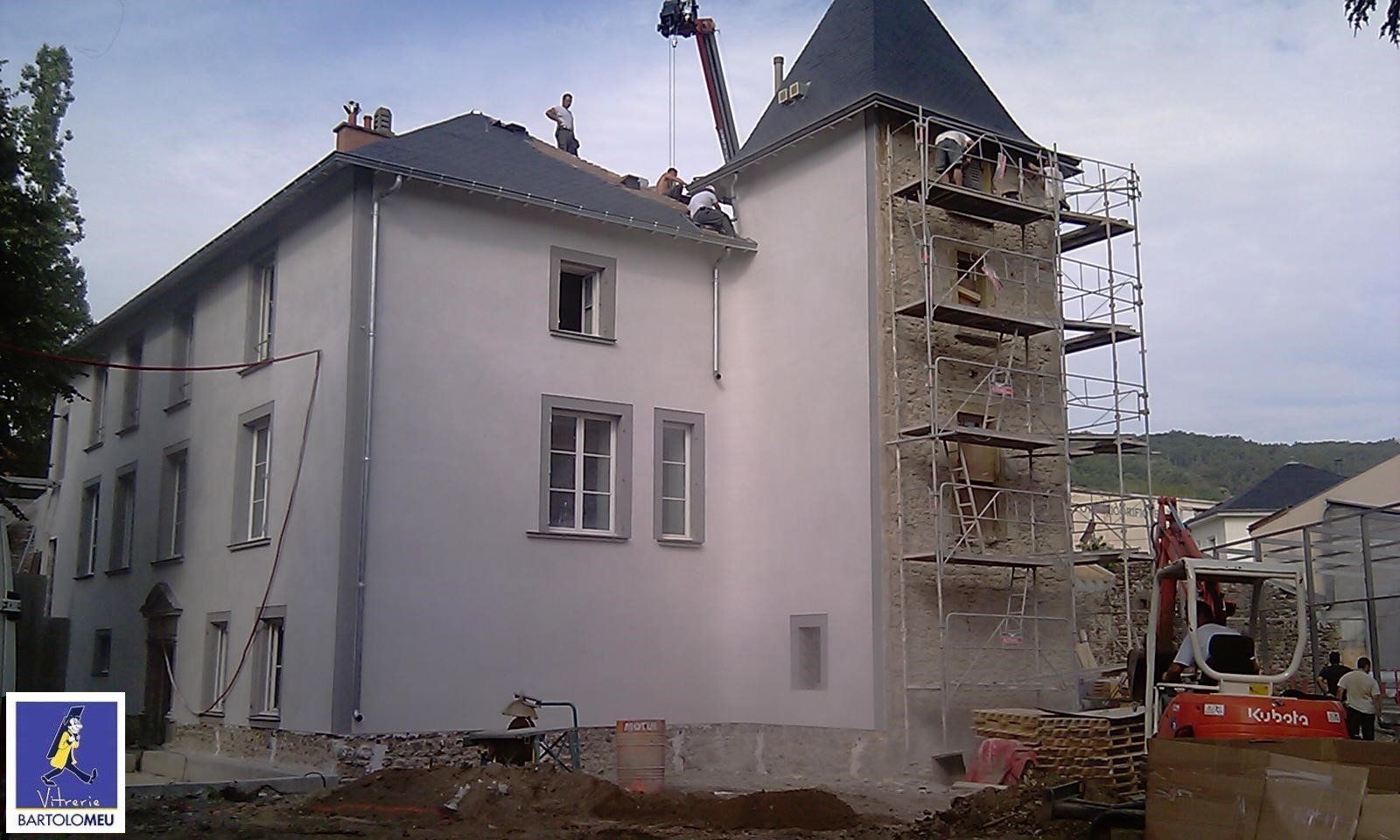 Travaux de rénovation d'une grande maison 