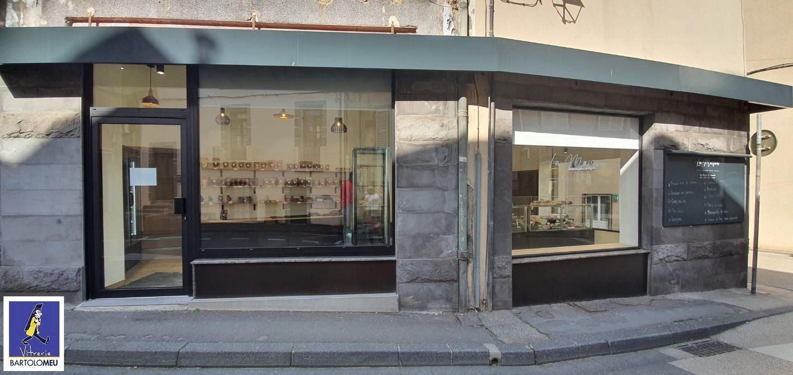 Devanture de commerce en aluminium