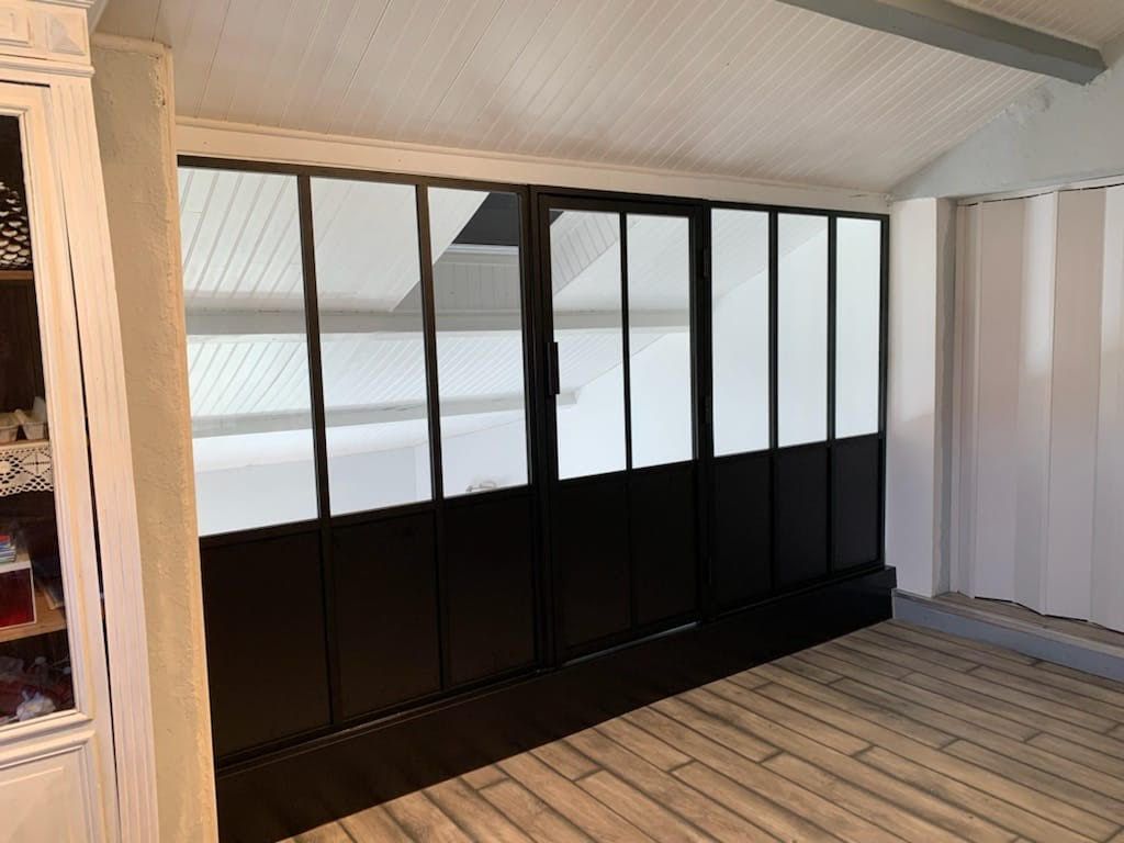 Mezzanine avec verrière 